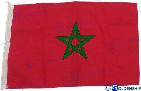 Bandera Marruecos 30X45 Goldenship