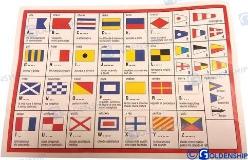 Codigo Int. Señales Adhesivo 21X15 Goldenship