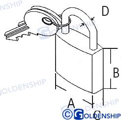 Candado Inox. 40MM Goldenship
