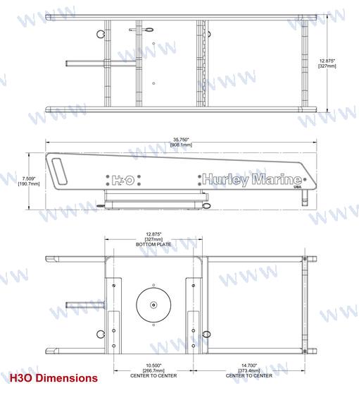 Anclaje Davit H3O 181KG Elect Hurley