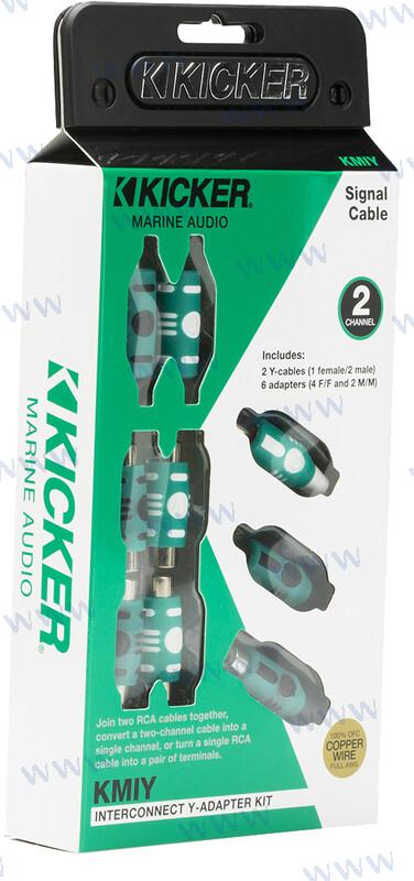 Marine Series Y-adaptor,rca Male/female Kicker
