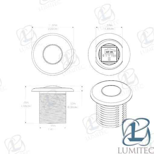 Luz De Cortesia Newt Roja Led Lumitec