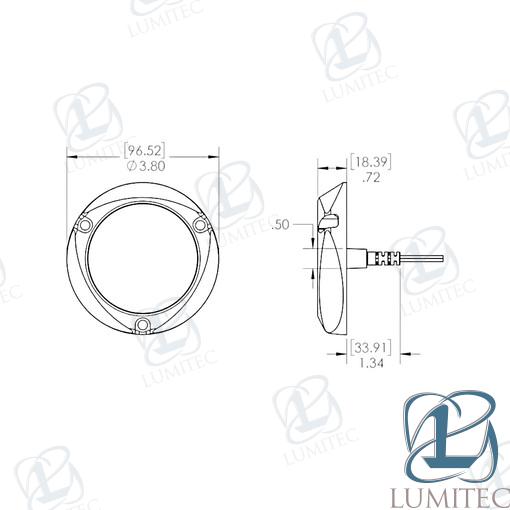 Luz Submarina Bronce Azul/blanca Lumitec (Ref. LUM101511)