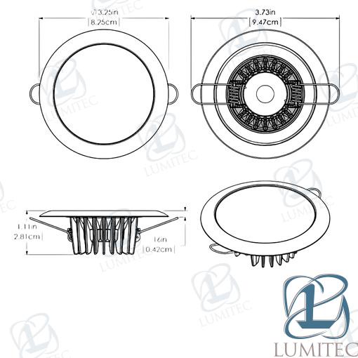 Luz Interior Mirage Blanco Rojo Azul Mor Lumitec (Ref. LUM113190)