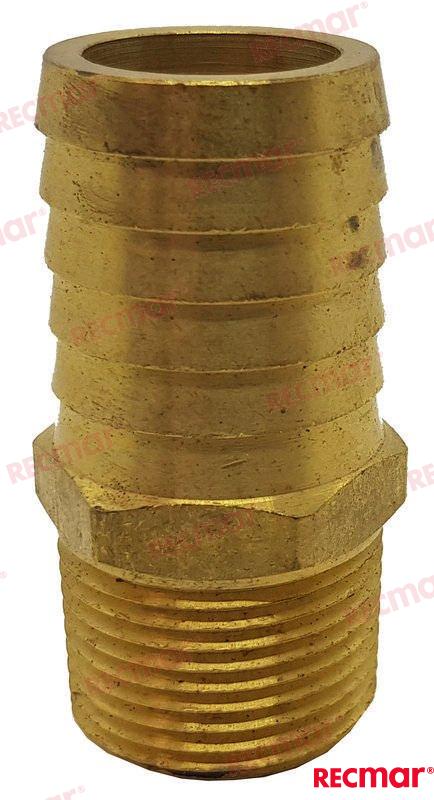 FITTING:BRASS3/4NPTX1 Hosestra Mercruiser