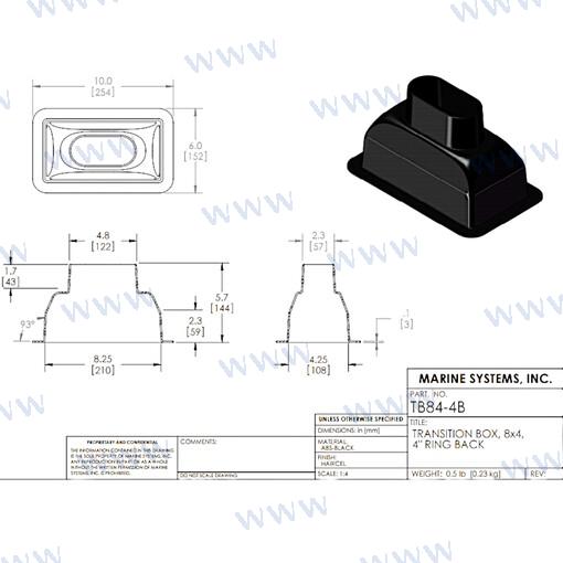 Plenum 8X4 Salidad Trasera 4" MSI