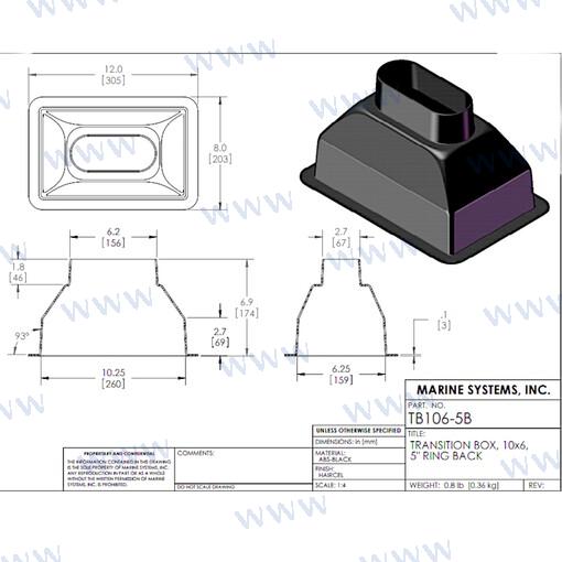 Plenum 10X6, Salidad Trasera 5" MSI