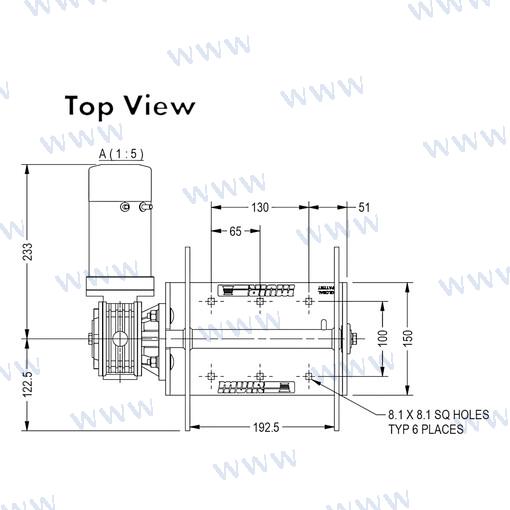 Molinete Muir DW08 24V