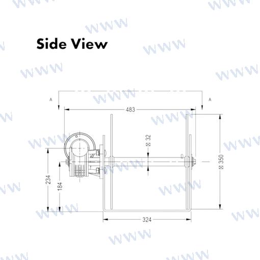 Molinete Muir DW10 12V
