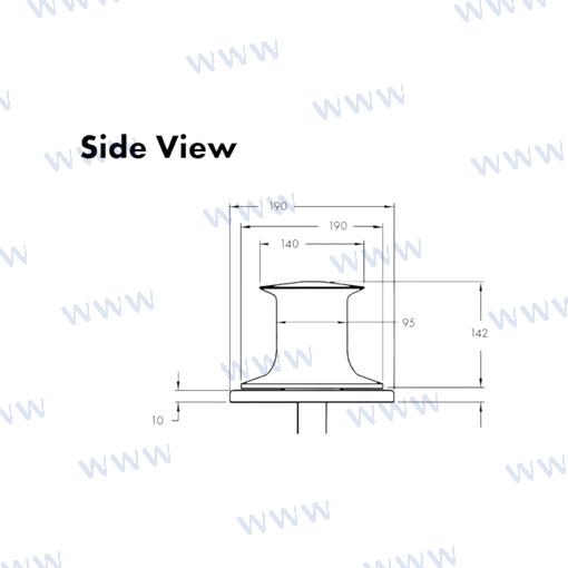 Molinete Muir Capstan VC2500 24V