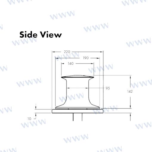 Molinete Muir Capstan VC3500 24V