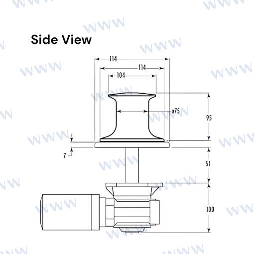 Molinete Muir Capstan VC650 24V