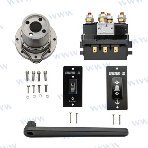 Molinete Muir V900 12V 6MM (1/4")+ Rm Quick