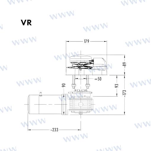 Molinete Muir VR600 24V 6MM + Std Pack Quick