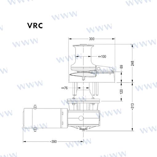 Molinete Muir VR400024V 12-13MM (1/2")