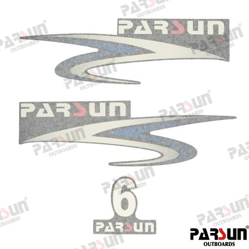 Top Cowling Sticker For 6HP Parsun