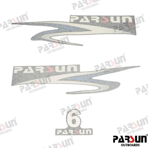 Top Cowling Sticker For 6HP Parsun