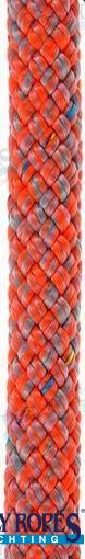 POLY-BRAID-32 8 Mm Gris/naranja (150M) Poly Ropes