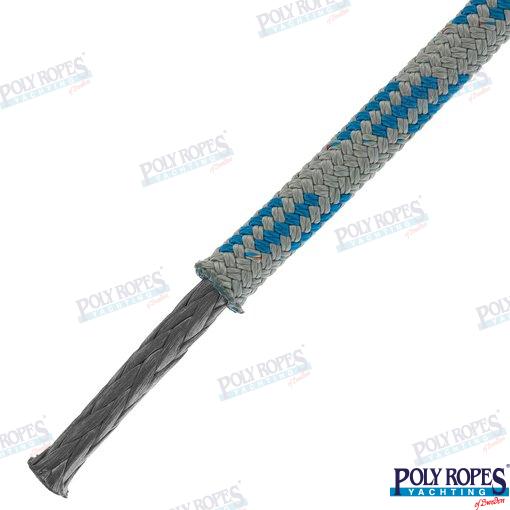 Prorace Four Gris/azul 6 Mm (185 M) Poly Ropes
