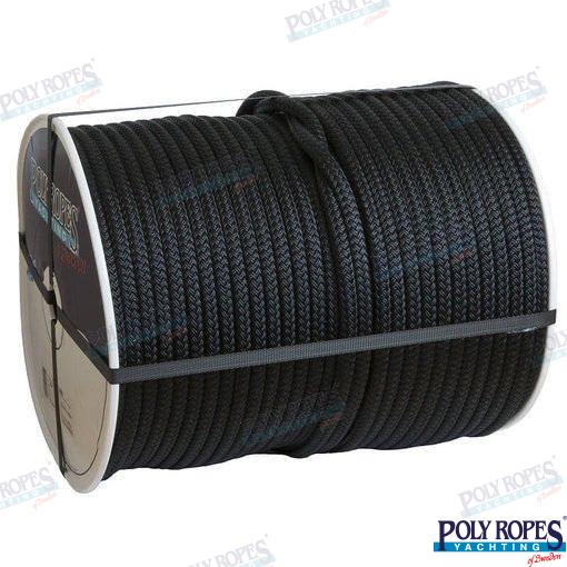 Cabo Amarre Trenz. Flexline 16 Mm Negro Poly Ropes