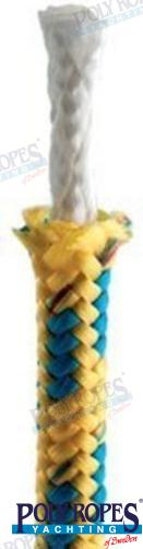 Racing- 2002 4MM. Amarillo/azul (100 M) Poly Ropes