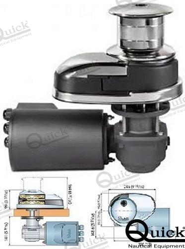 Molinete Vertical 1000W 24V 8 Mm C/c Quick