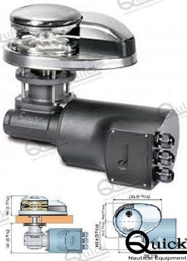 Molinete Vertical 1500W 24V 8 Mm S/c Quick