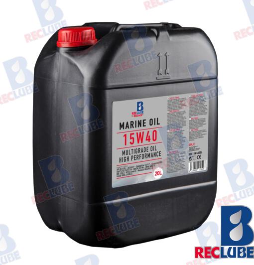 Aceite Marino 15W-40 20 L. Mineral Vds Volvo