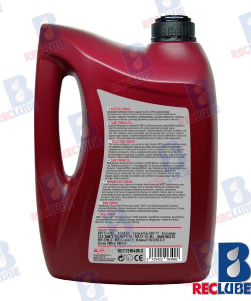 Aceite Marino 15W-40 5L. Miner. Multi X3 Vetus