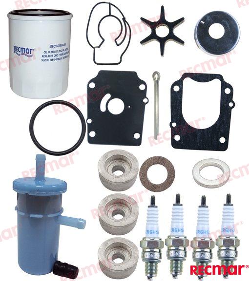 Kit De Mantenimiento Suzuki REC17400-87L01, REC16510-90J00, NGKDCPR6E, REC09168-12012, R