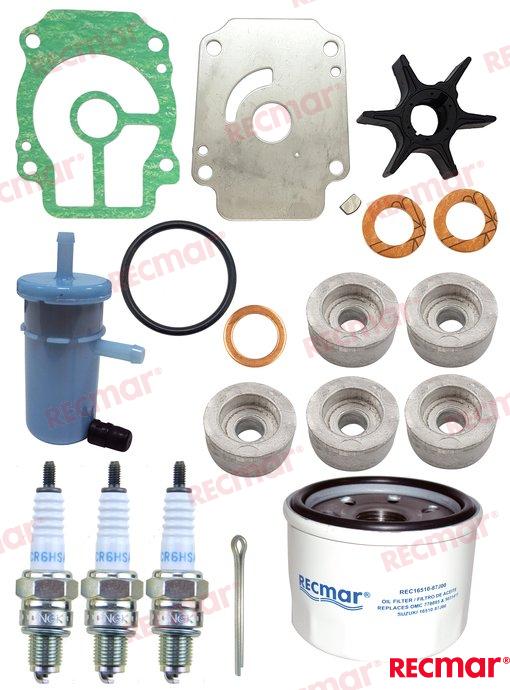 Kit De Mantenimiento Suzuki REC17400-94L00, REC91490-40030, NGKCPR6EA-9, REC16510-87J00,