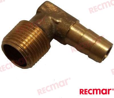 Entronque Laton 90º 3/8" X 3/8" Recmar