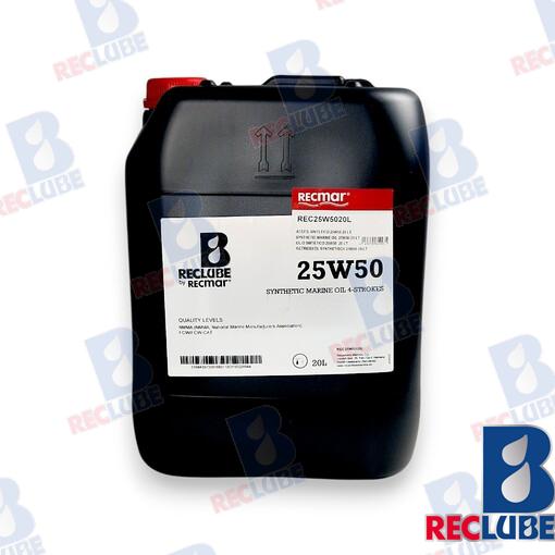 Aceite Sintetico 25W50 20 Lt. Rec Lube