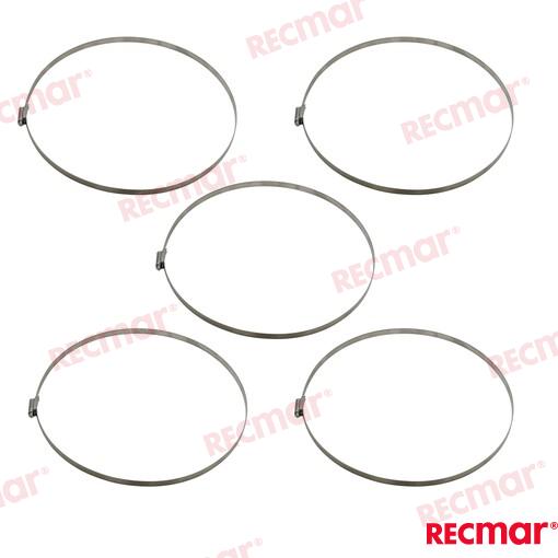 Abrazadera Inox SMO254 277-307 12mm (5) Recmar