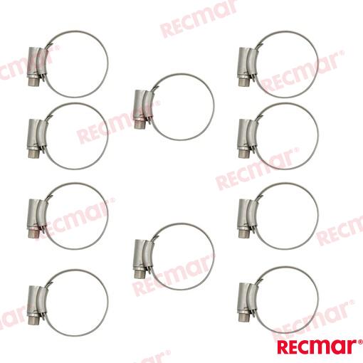 Abrazadera Inox SMO254 38-50 12mm (10) Recmar