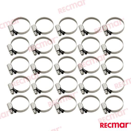 Abrazadera Inox 25-40 W5 (25) Recmar (Ref. REC38305-316)