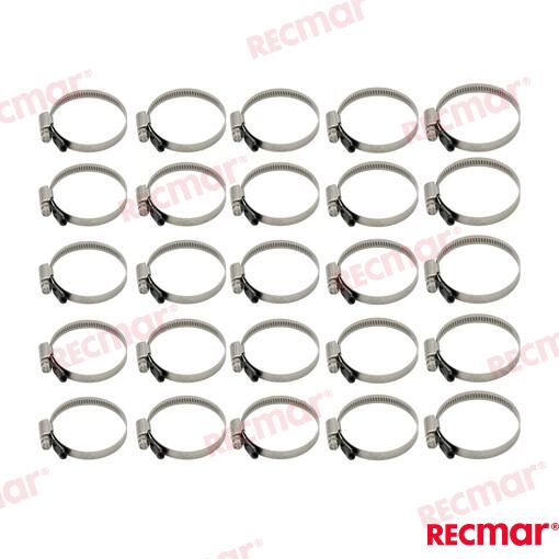Abrazadera Inox 40-60 W5 (25) Recmar (Ref. REC38307-316)