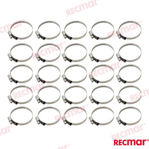 Abrazadera Inox 50-70 W5 (25) Recmar (Ref. REC38308-316)