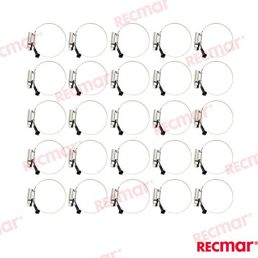 Abrazadera Inox 60-80 W5 (25) Recmar (Ref. REC38309-316)