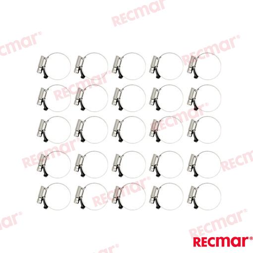 Abrazadera Inox 25-40 W5 (25) Recmar (Ref. REC38313-316)