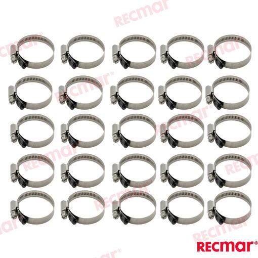 Abrazadera Inox 32-50 W5 (25) Recmar (Ref. REC38314-316)