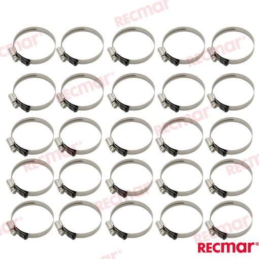 Abrazadera Inox 50-70 W5 (25) Recmar (Ref. REC38316-316)