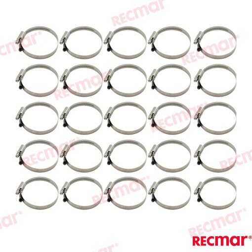 Abrazadera Inox 60-80 W5 (25) Recmar (Ref. REC38317-316)