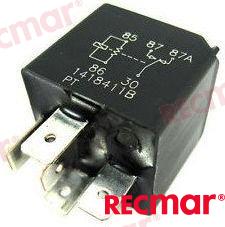 Rele Volvo 12V 40AMP OMC 3857533