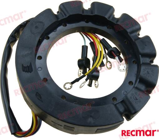 Stator Mercury 6 Cyl. En V Mercruiser 398-5454A2, 398-5454A7