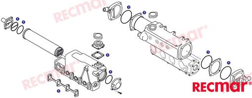 Kit De Juntas Enfriadores Recmar (Ref. REC4JHWC)