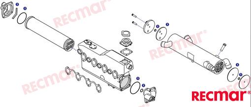 Kit De Juntas Enfriadores Recmar (Ref. REC4LHWC)