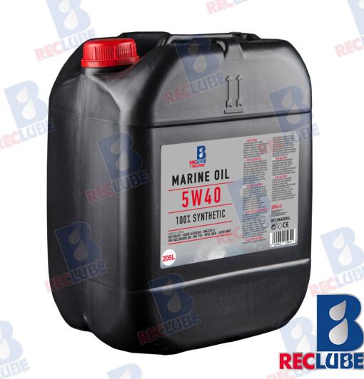 Aceite Marino 5W-40 100% Sintetico 205L Rec Lube