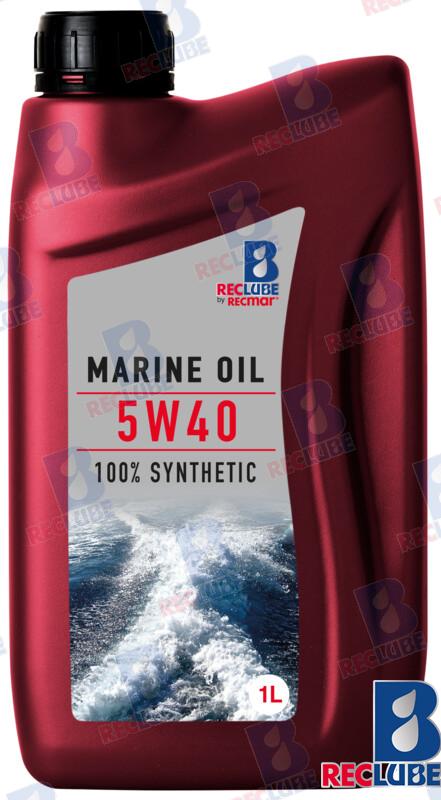 Aceite Marino 5W-40 100% Sintetico 1L X6 Yanmar