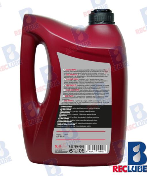 Aceite Sintetico 75W-90 5L. Trans. X3 Volvo